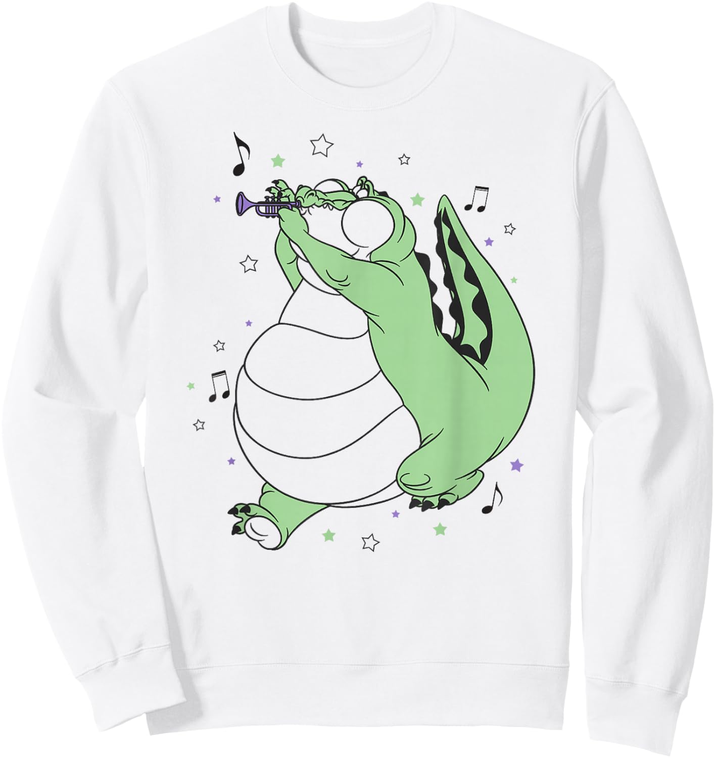 Disney The Princess and The Frog Jazzy Louis Chest Portrait Sweatshirt - Sweatshirt | White
