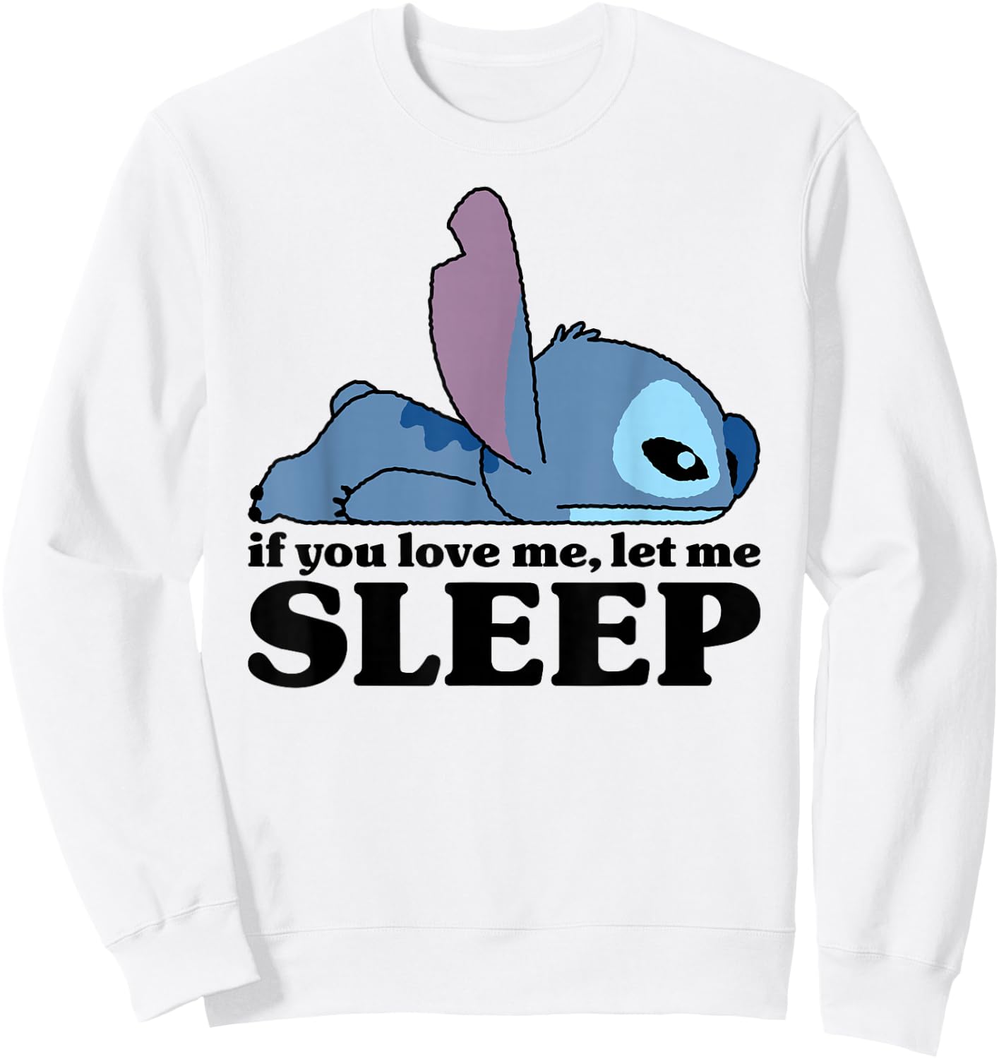 Lilo & Stitch - Sleepy Stitch Sweatshirt - Sweatshirt | White