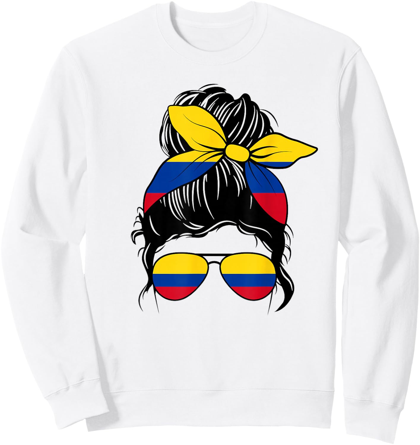 Colombia graphic design for girls kid Colombian toodler Sweatshirt - Sweatshirt | White