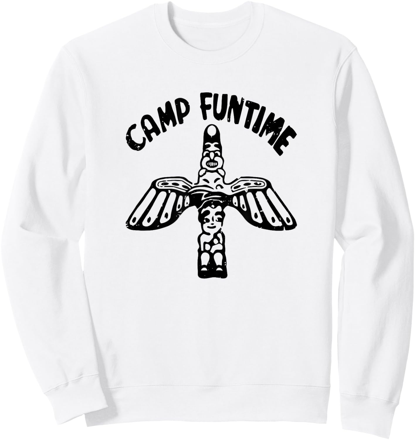 Camp Funtime! Fun vintage novelty Sweatshirt - Sweatshirt | White
