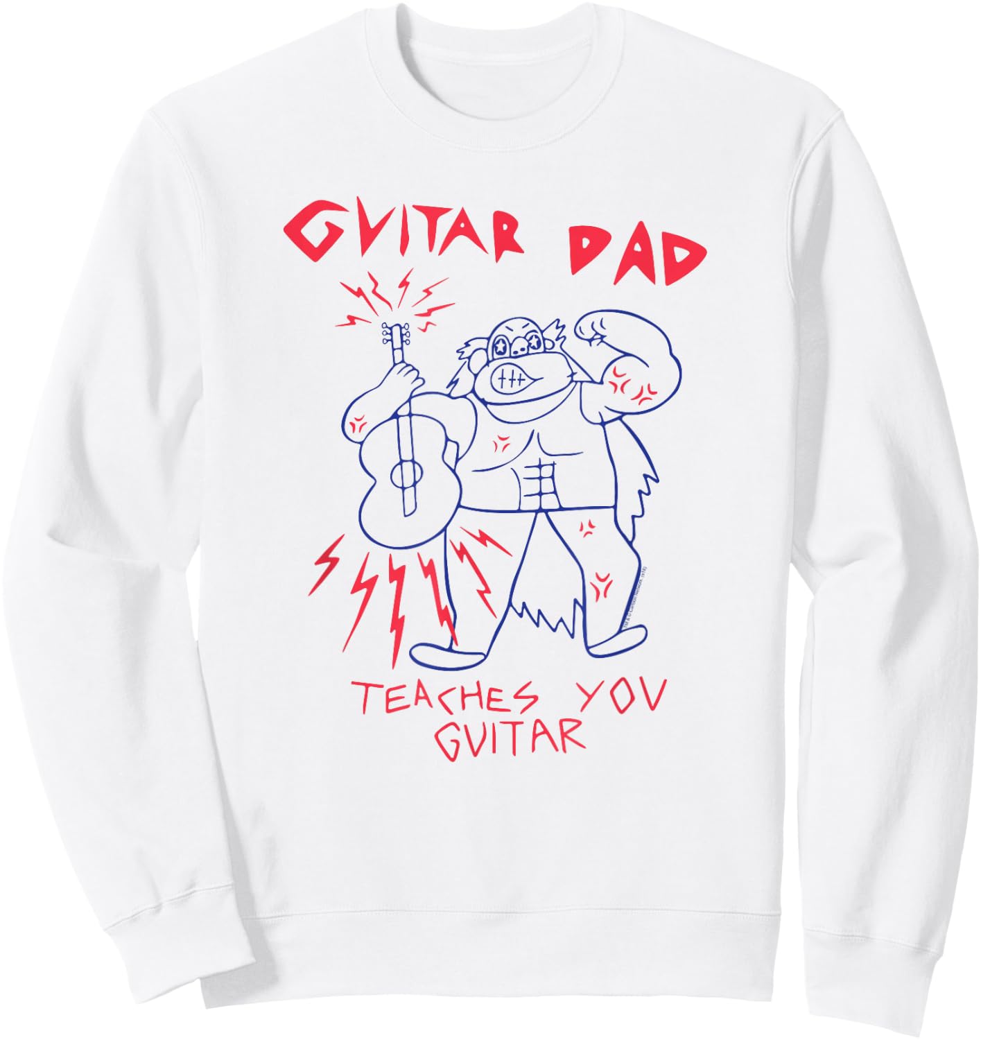 Steven Universe Guitar Dad Sweatshirt - Sweatshirt | White