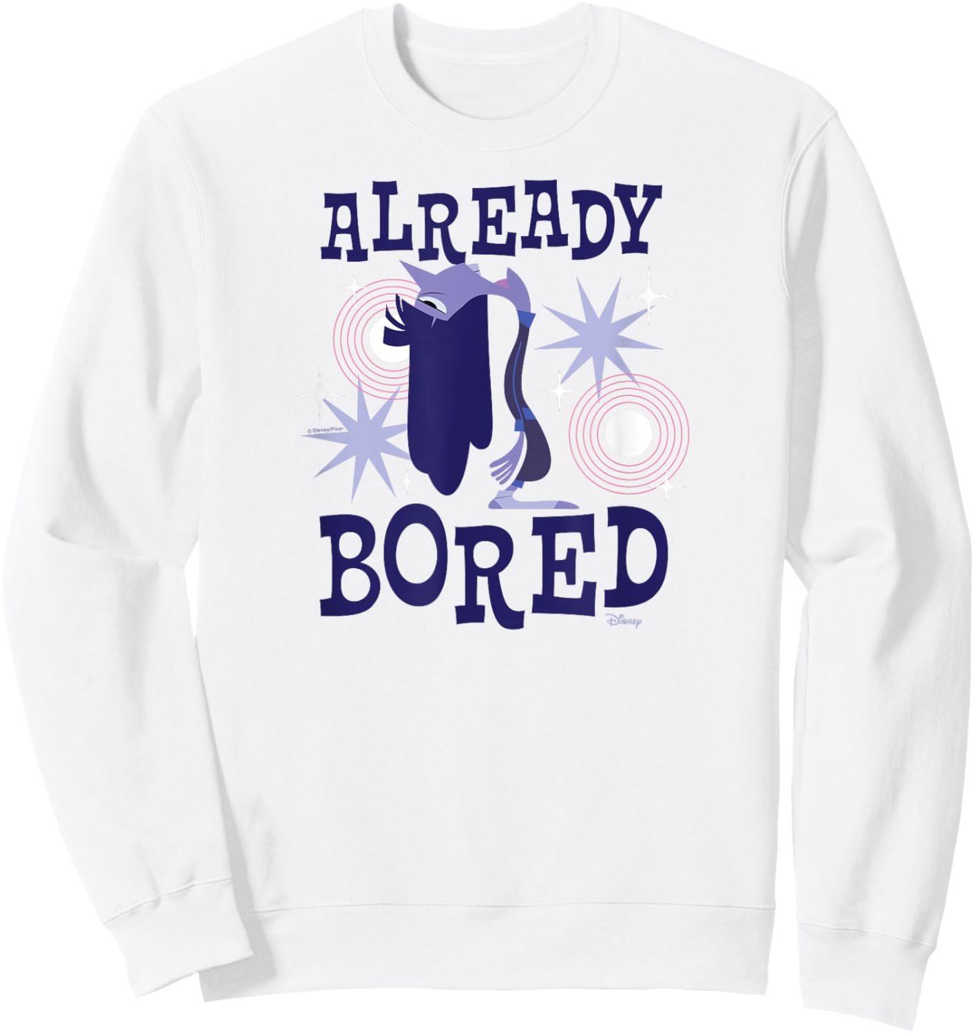 Inside Out 2 - Ennui Emotion Character Already Bored Sweatshirt - Sweatshirt | White