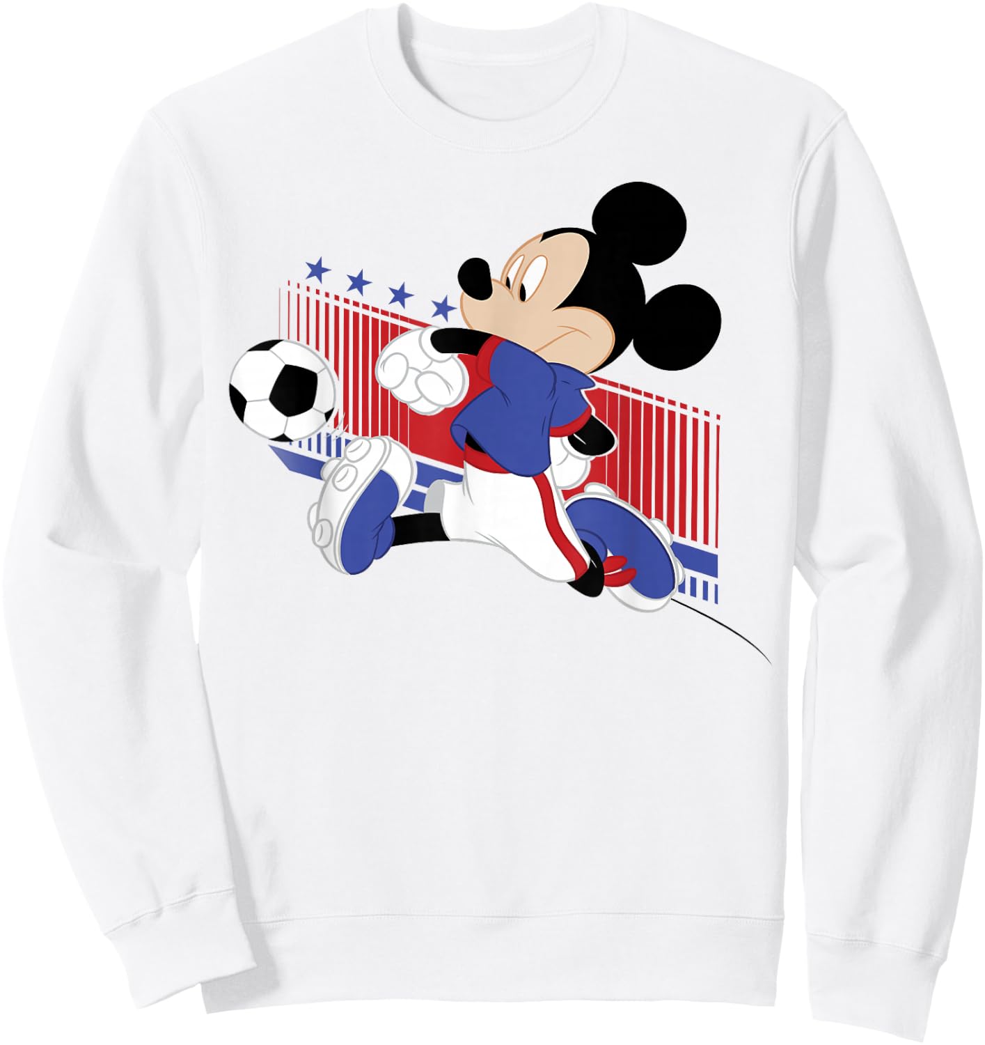 Disney Mickey and Friends USA Soccer Vintage Mickey Sweatshirt - Sweatshirt | White