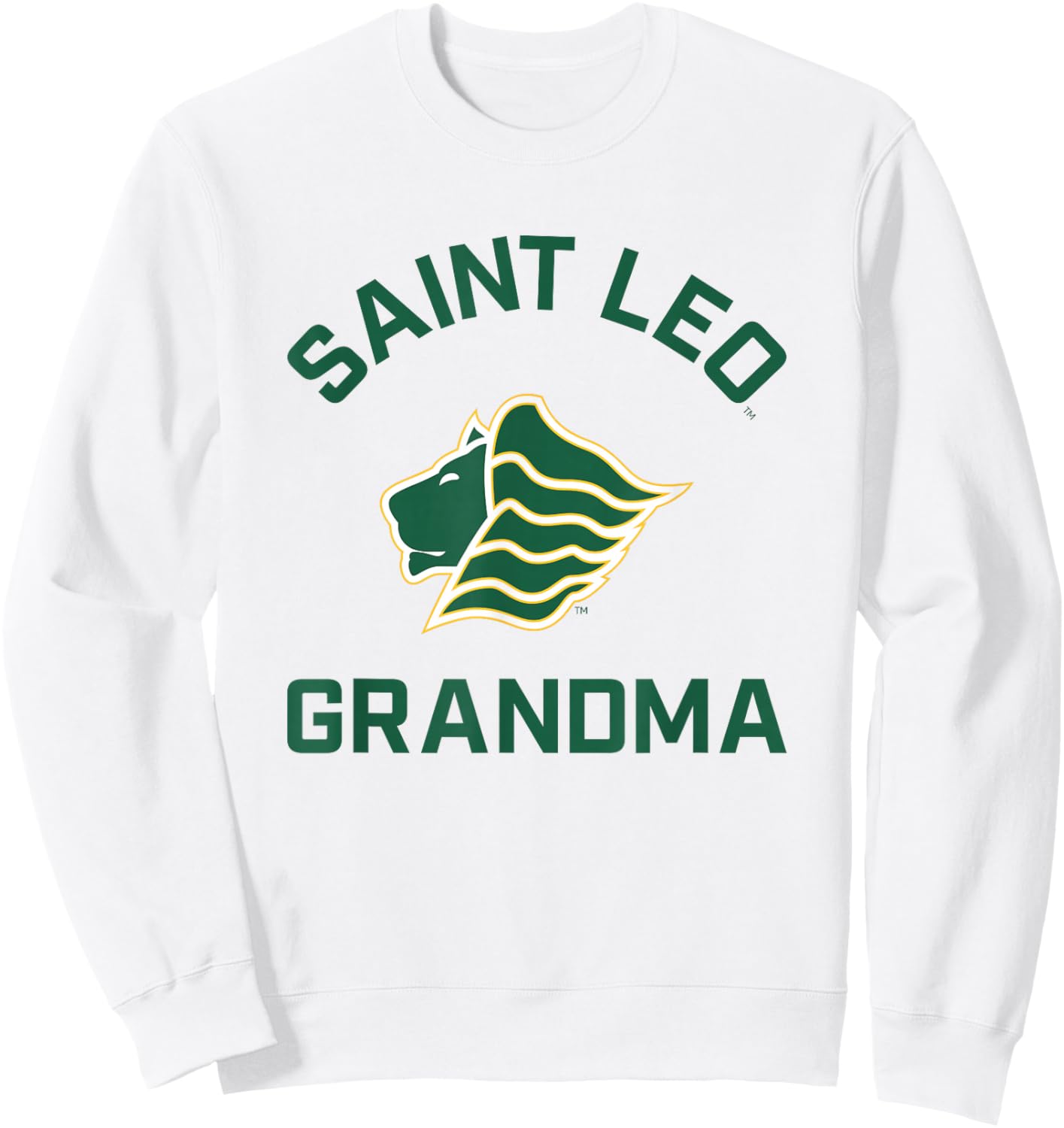 Saint Leo University Lions Arched Grandma Sweatshirt - Sweatshirt | White