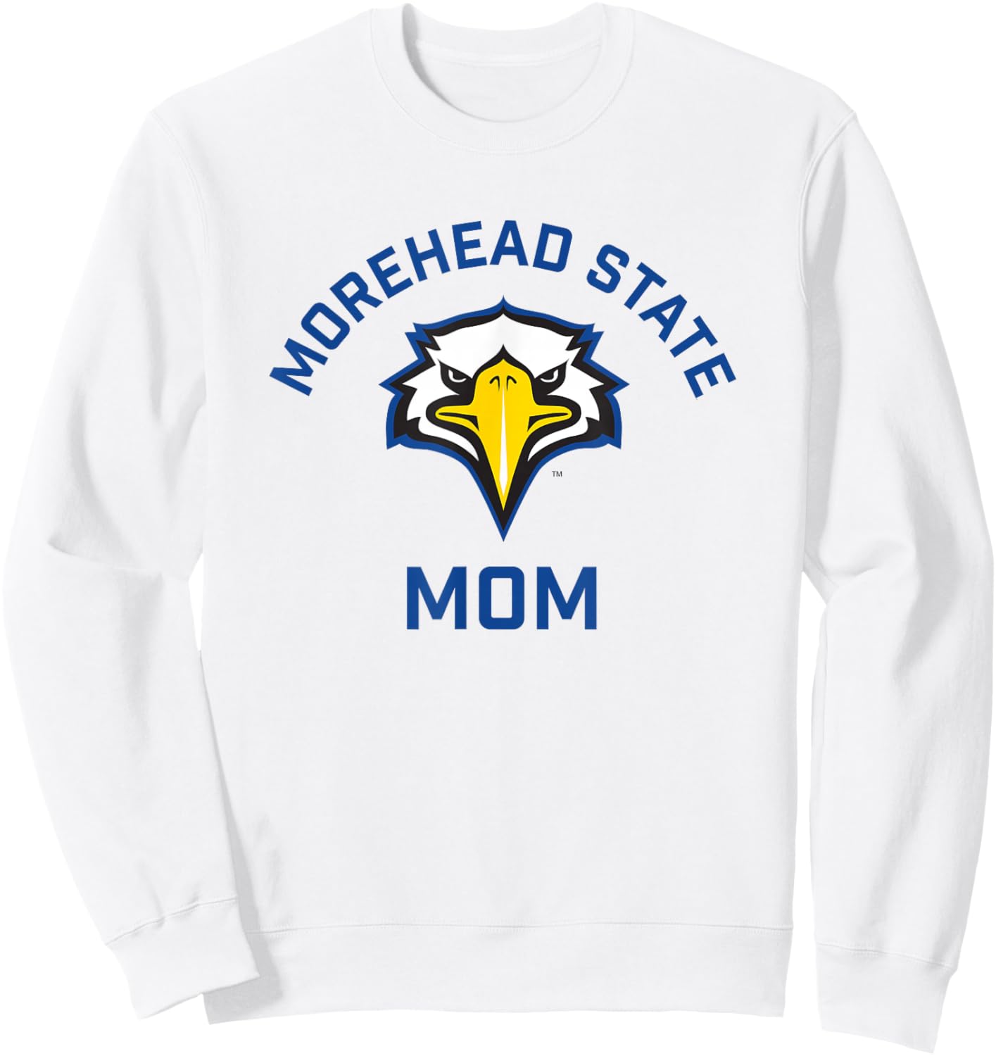 Morehead State University Eagles Arched Mom Sweatshirt - Sweatshirt | White