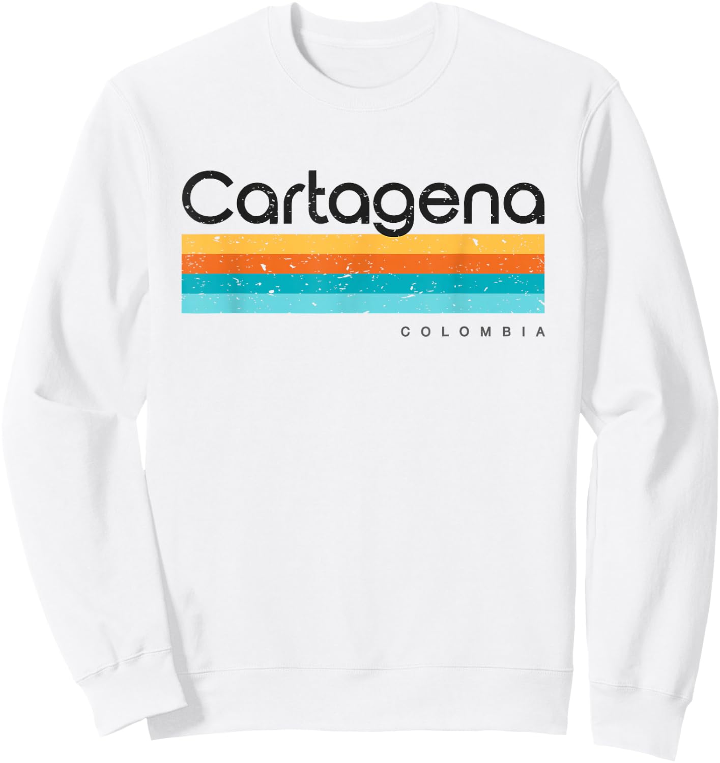 Vintage Cartagena Colombia Retro Design Sweatshirt - Sweatshirt | White