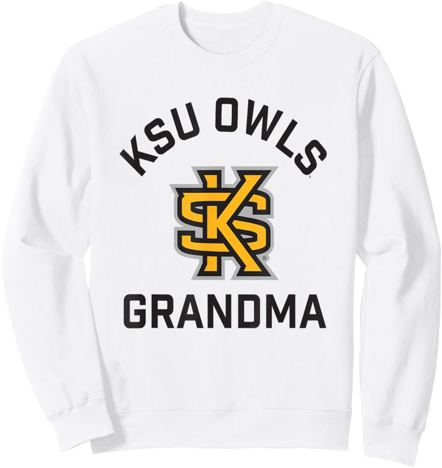 Kennesaw State University Owls Arched Grandma Sweatshirt - Sweatshirt | White