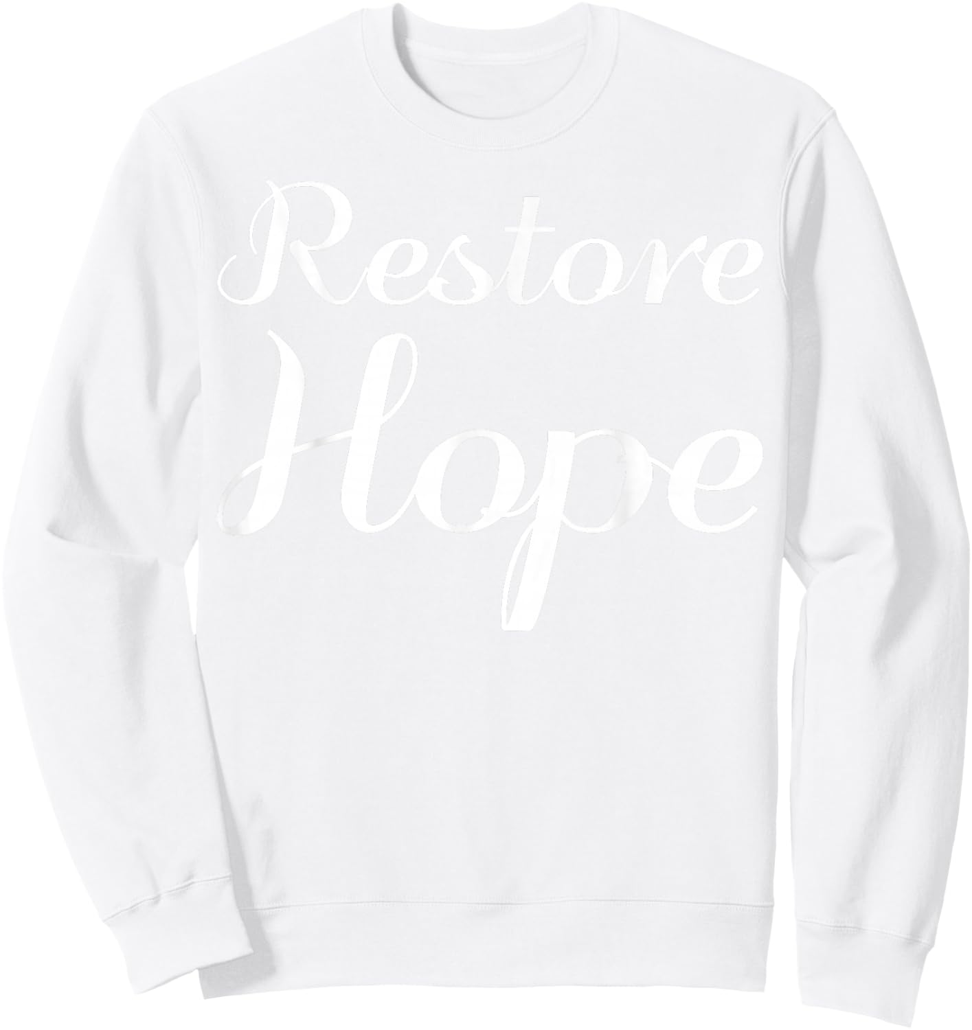 Restore Hope - Energy Healing Sweatshirt - Sweatshirt | White