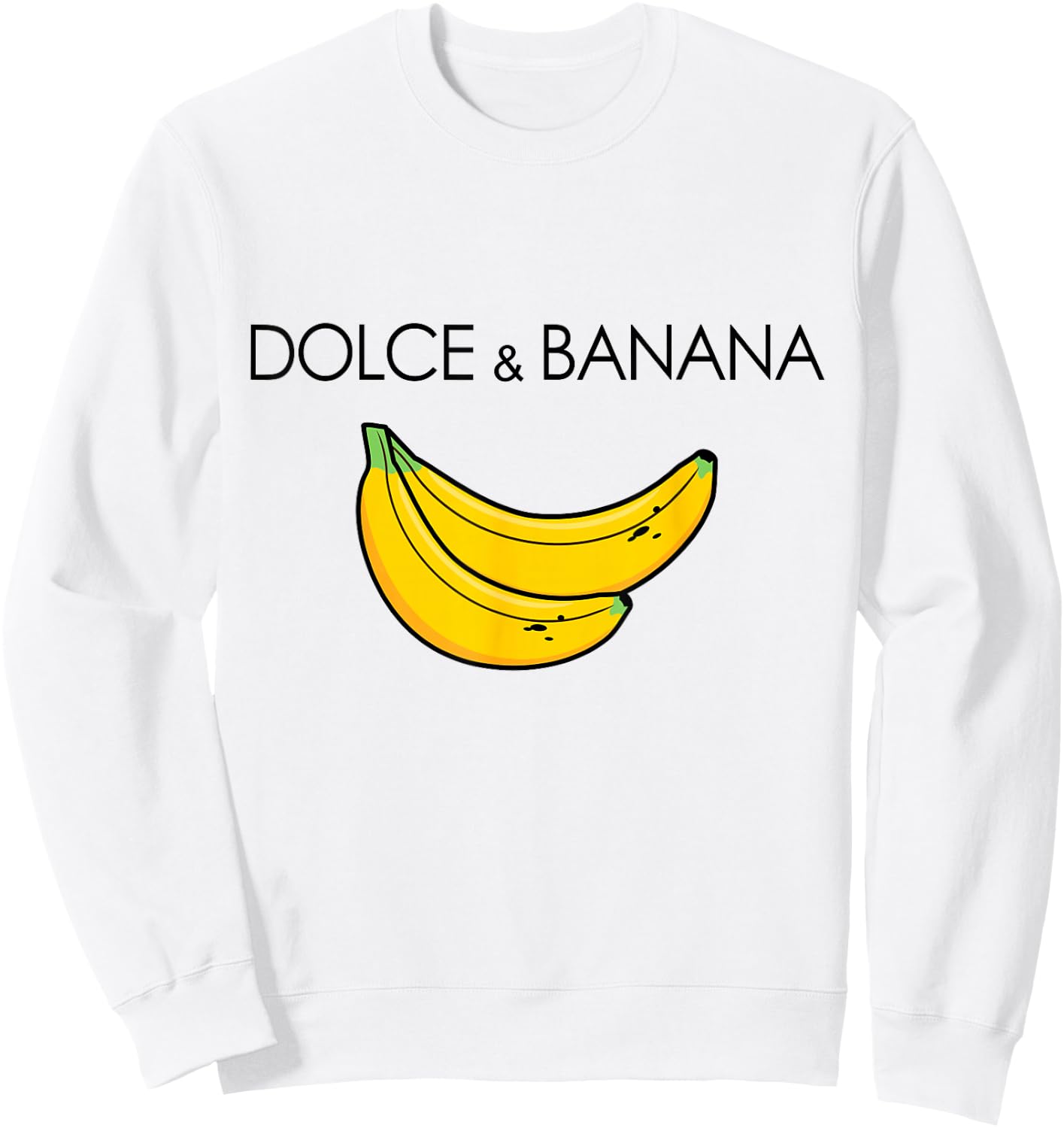 Dolce and Banana Funny Banana Funny Fruit Fruit Design Sweatshirt - Sweatshirt | White