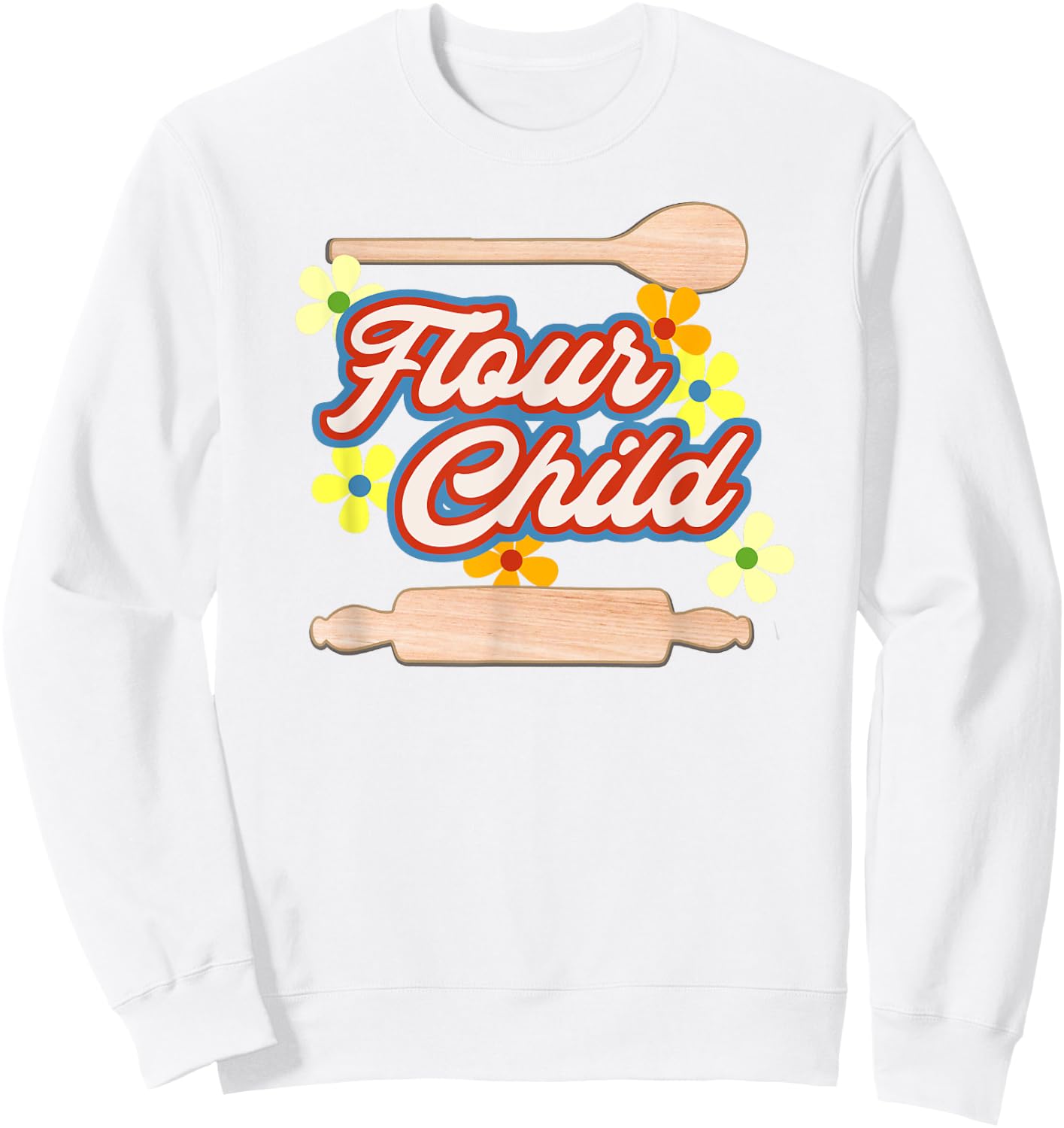 Flour Child Baking Sweatshirt - Sweatshirt | White