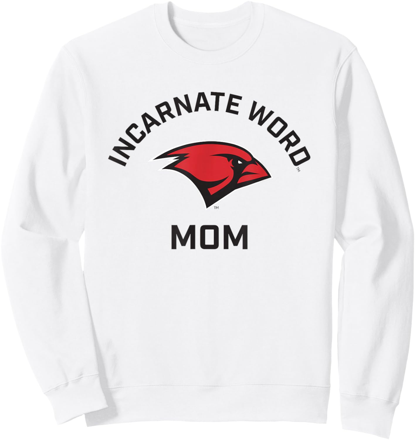University of the Incarnate Word UIW Cardinals Arched Mom Sweatshirt - Sweatshirt | White