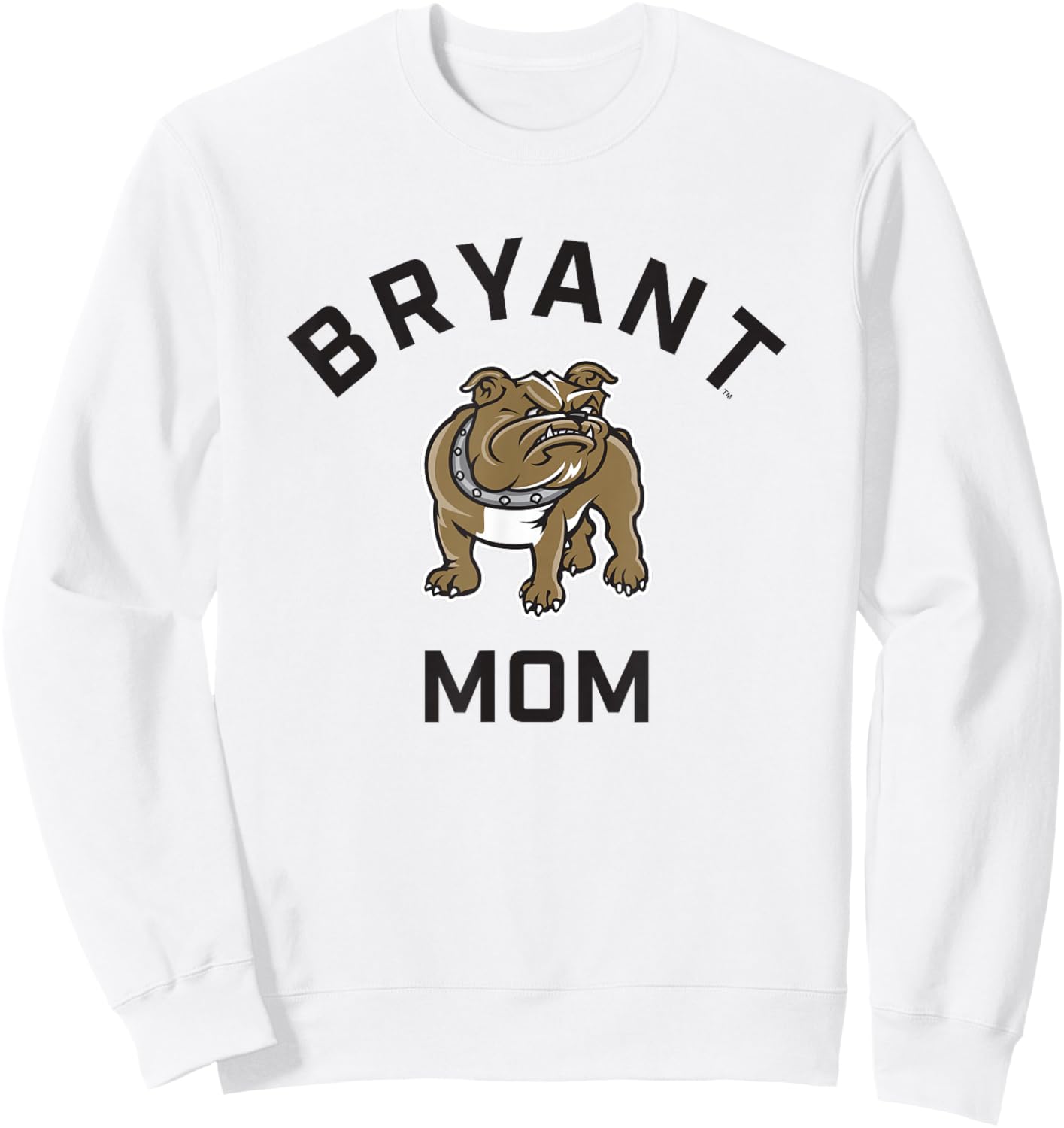 Bryant University Bulldogs Arched Mom Sweatshirt - Sweatshirt | White