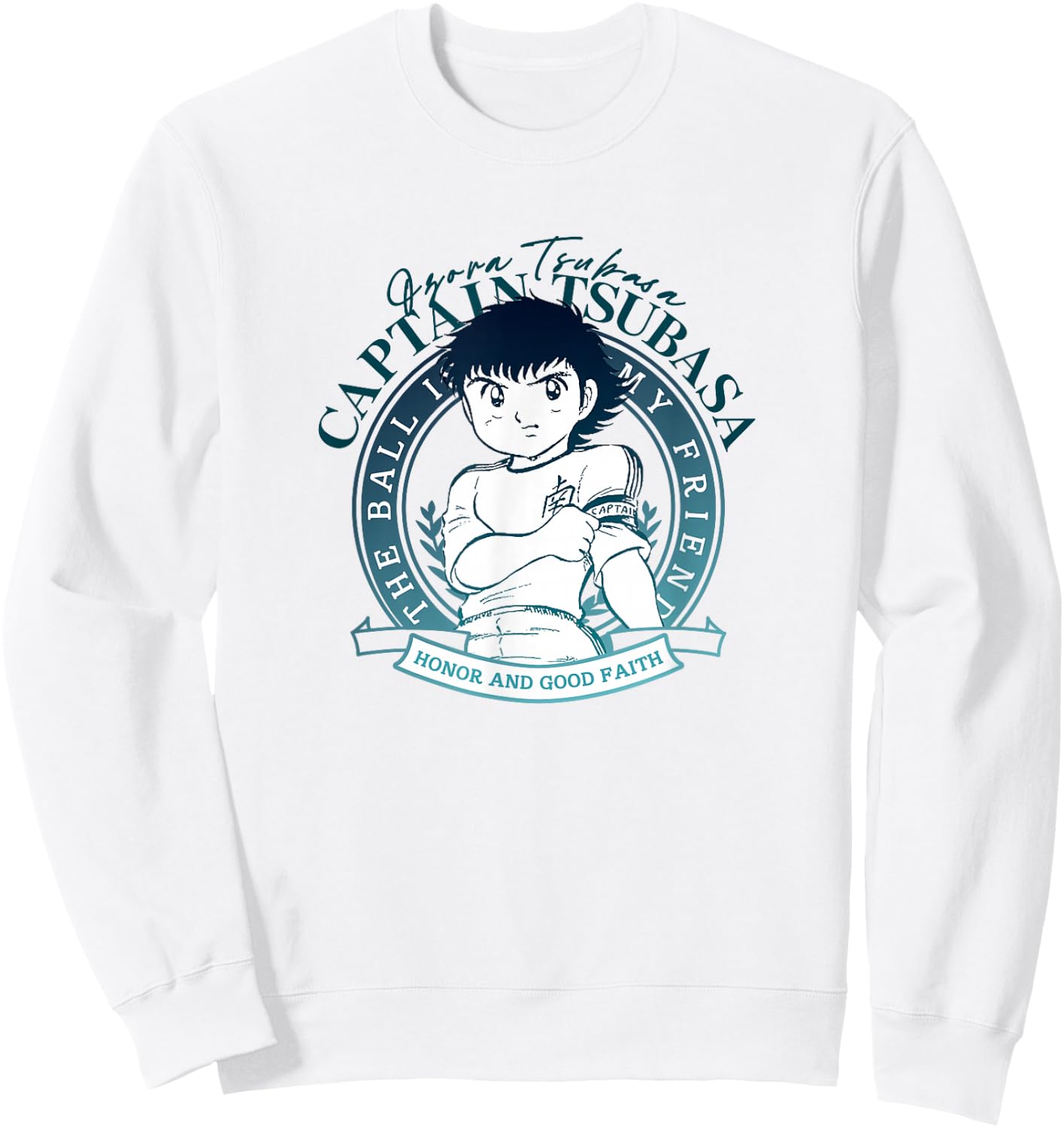 Captain Tsubasa (Tsubasa Emblem) Sweatshirt - Sweatshirt | White