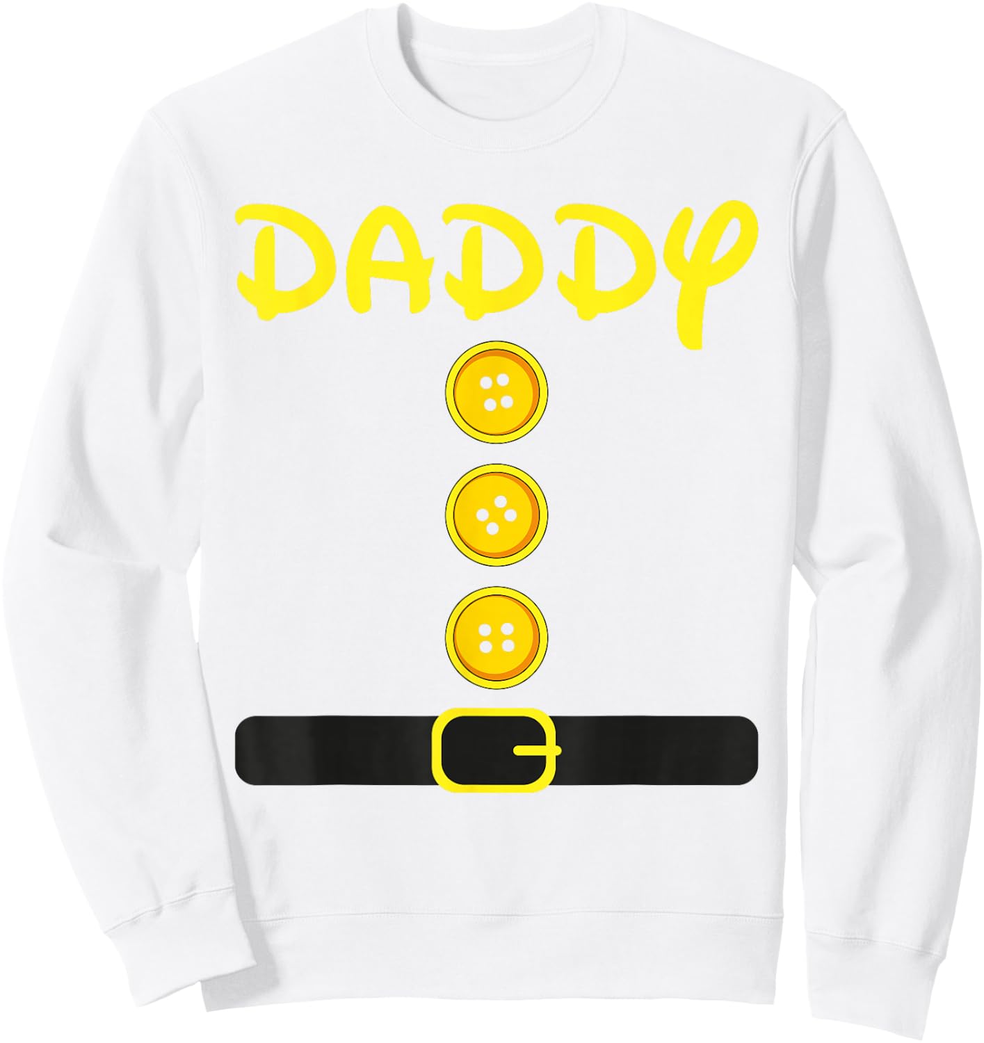 Daddy Dwarf Halloween Family Costume Color Dwarf Matching Sweatshirt - Sweatshirt | White