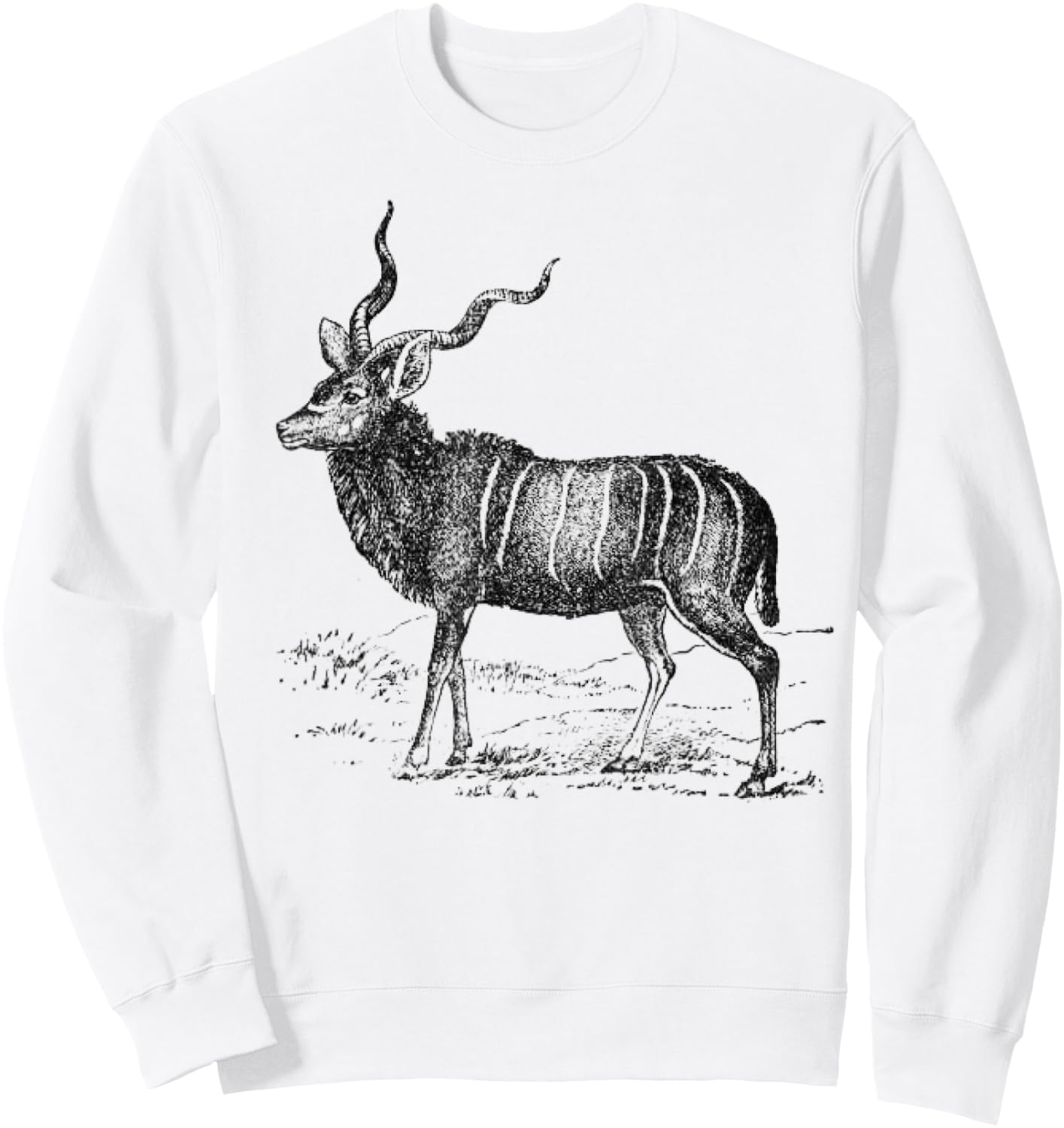 Kudu Antilope Art African Animal Gift Sweatshirt - Sweatshirt | White