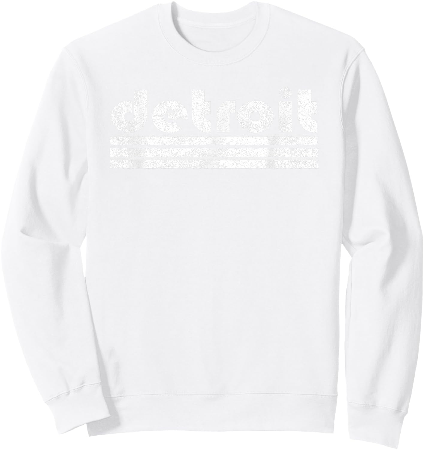 Detroit Retro St. Patrick's Patty's Paddy's Day Sweatshirt - Sweatshirt | White