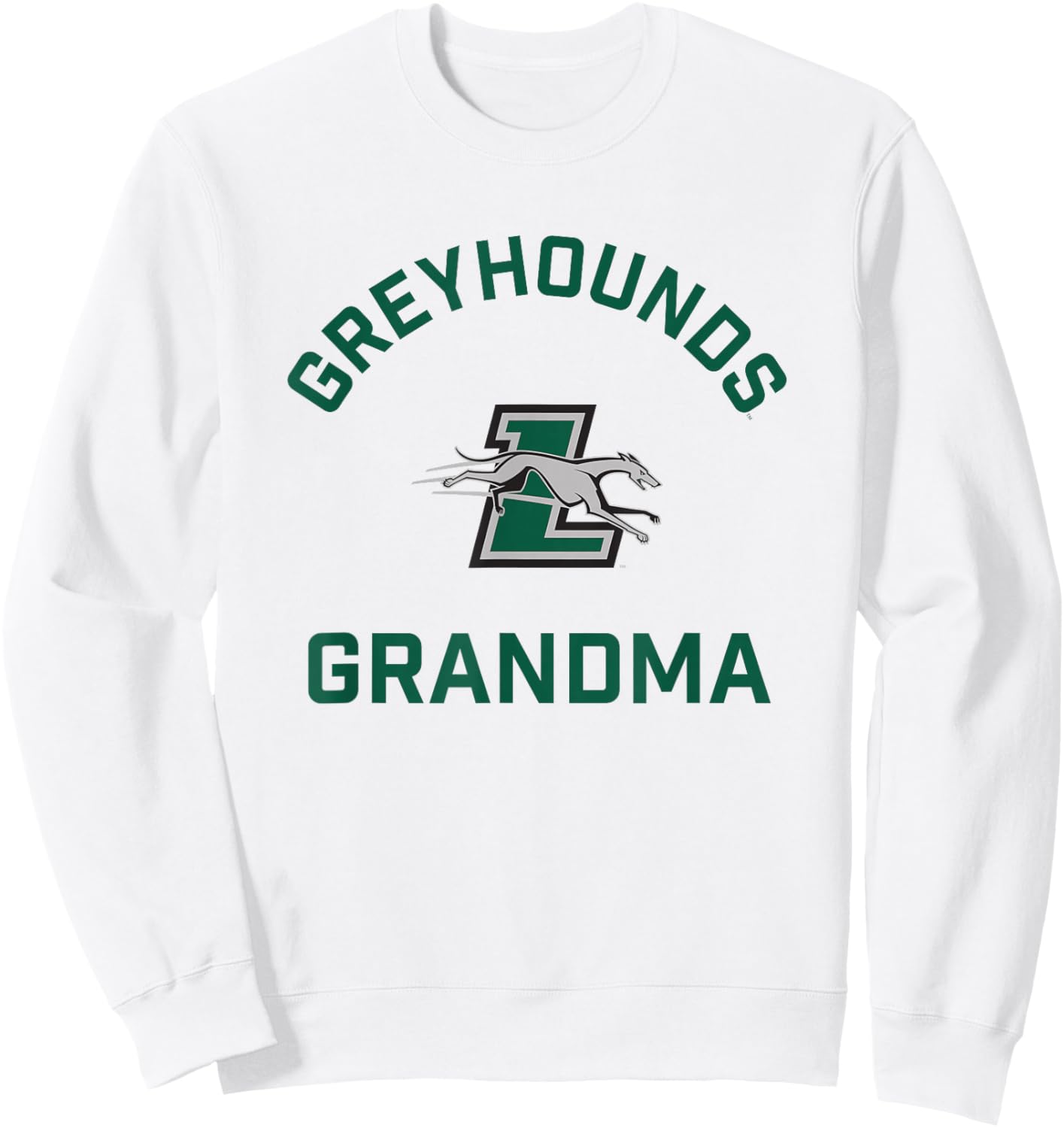 Loyola University Maryland Greyhounds Arched Grandma Sweatshirt - Sweatshirt | White
