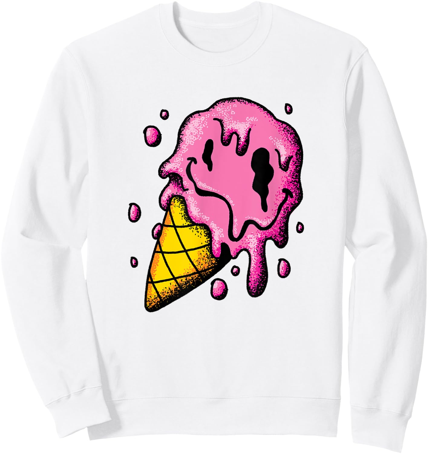 Melting Ice Cream Men Women Kids Sweatshirt - Sweatshirt | White