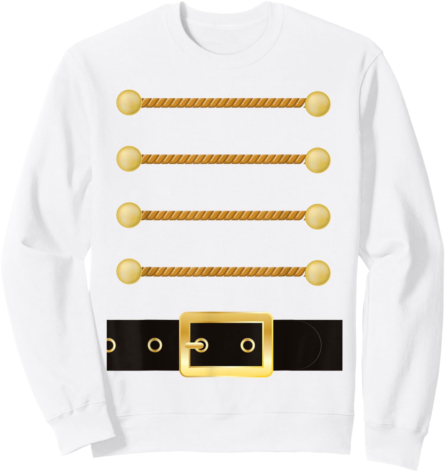 Nutcracker Character Soldier Costume Uniform Funny Christmas Sweatshirt - Sweatshirt | White