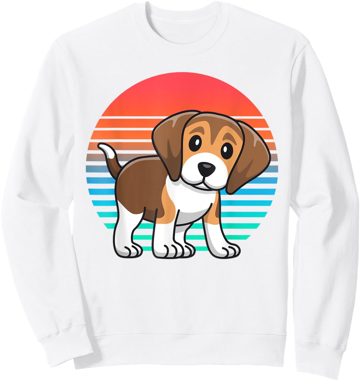 Retro Beagle Shirts Men Gift Beagle Lover Sweatshirt - Sweatshirt | White