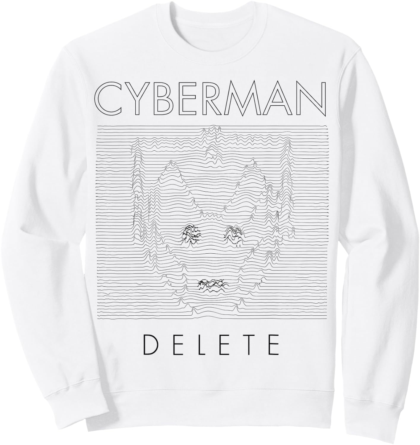 Spacetime-Tour Cybermen Intergalactic Time-Travel Sweatshirt - Sweatshirt | White