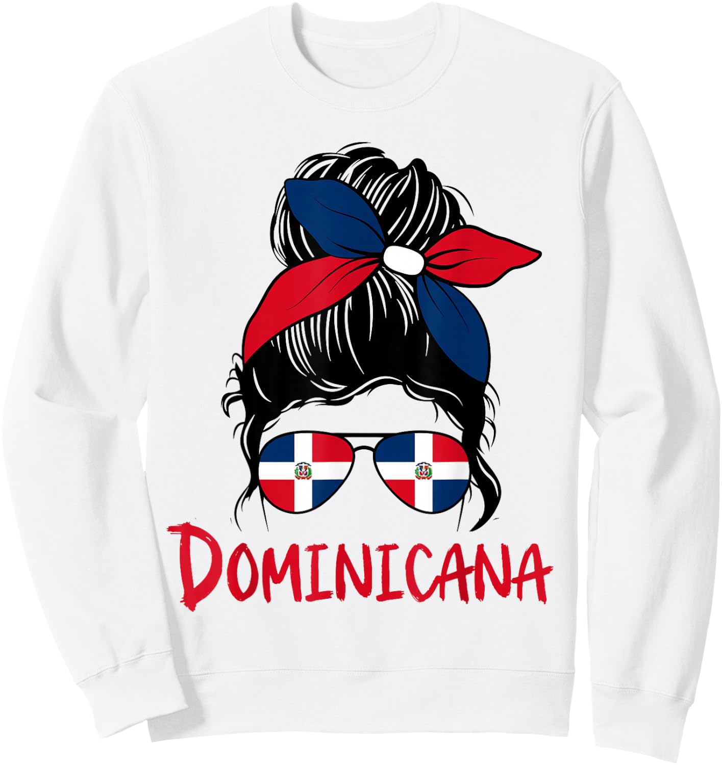 Republica dominicana graphic design for girls kid toodler RD Sweatshirt - Sweatshirt | White