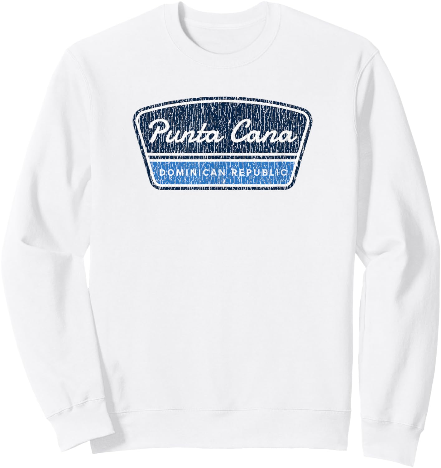 Vintage Punta Cana Dominican Republic Souvenir Cruise Sweatshirt - Sweatshirt | White