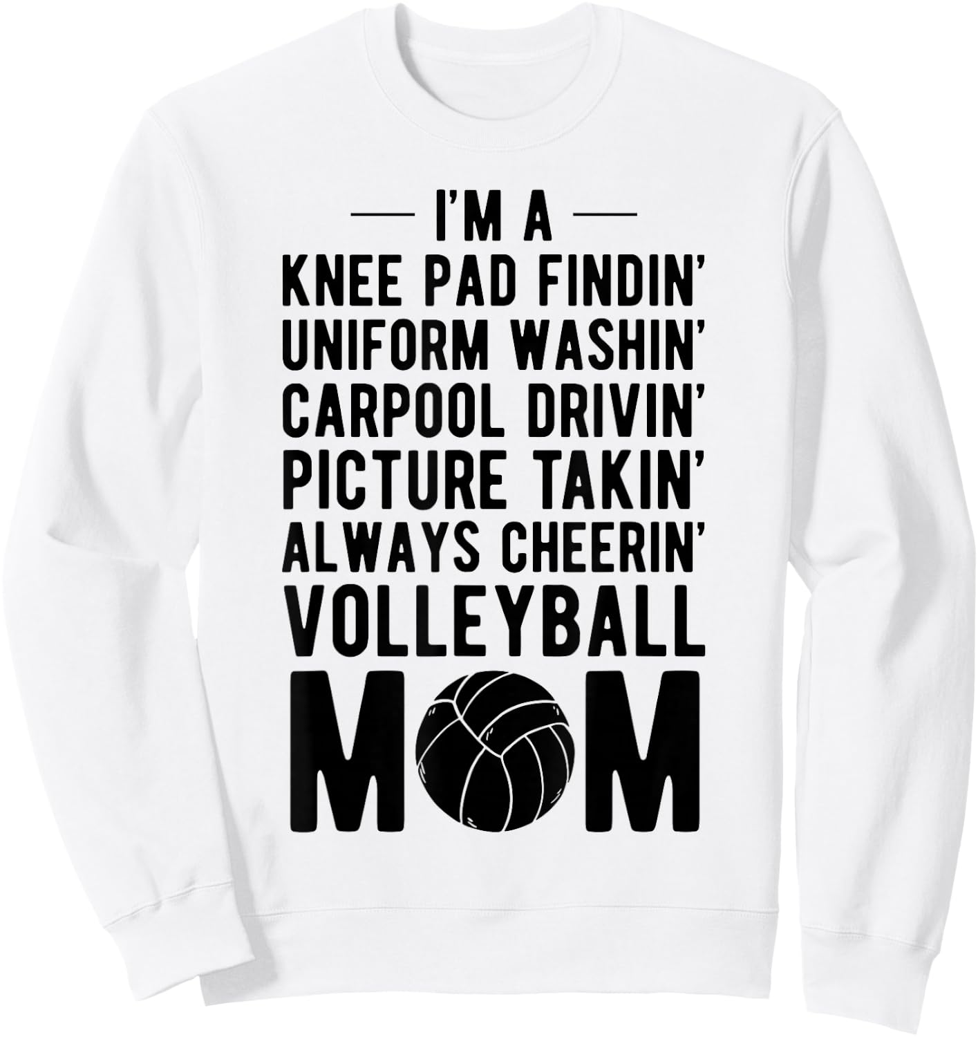 Volleyball Mom Volleyball-Player Volleyball Ball Gift Sweatshirt - Sweatshirt | White