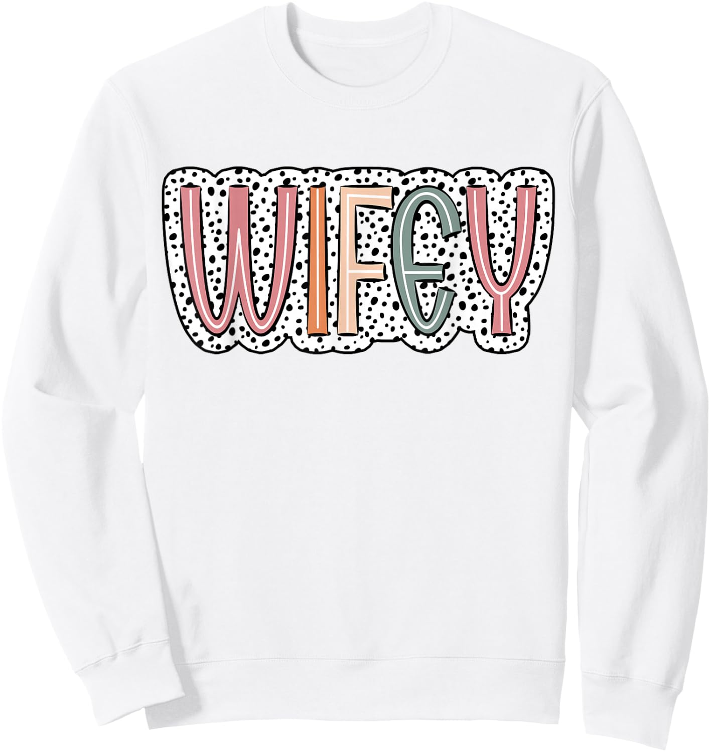 Cute Wifey Bride Wedding Wife Women Sweatshirt - Sweatshirt | White