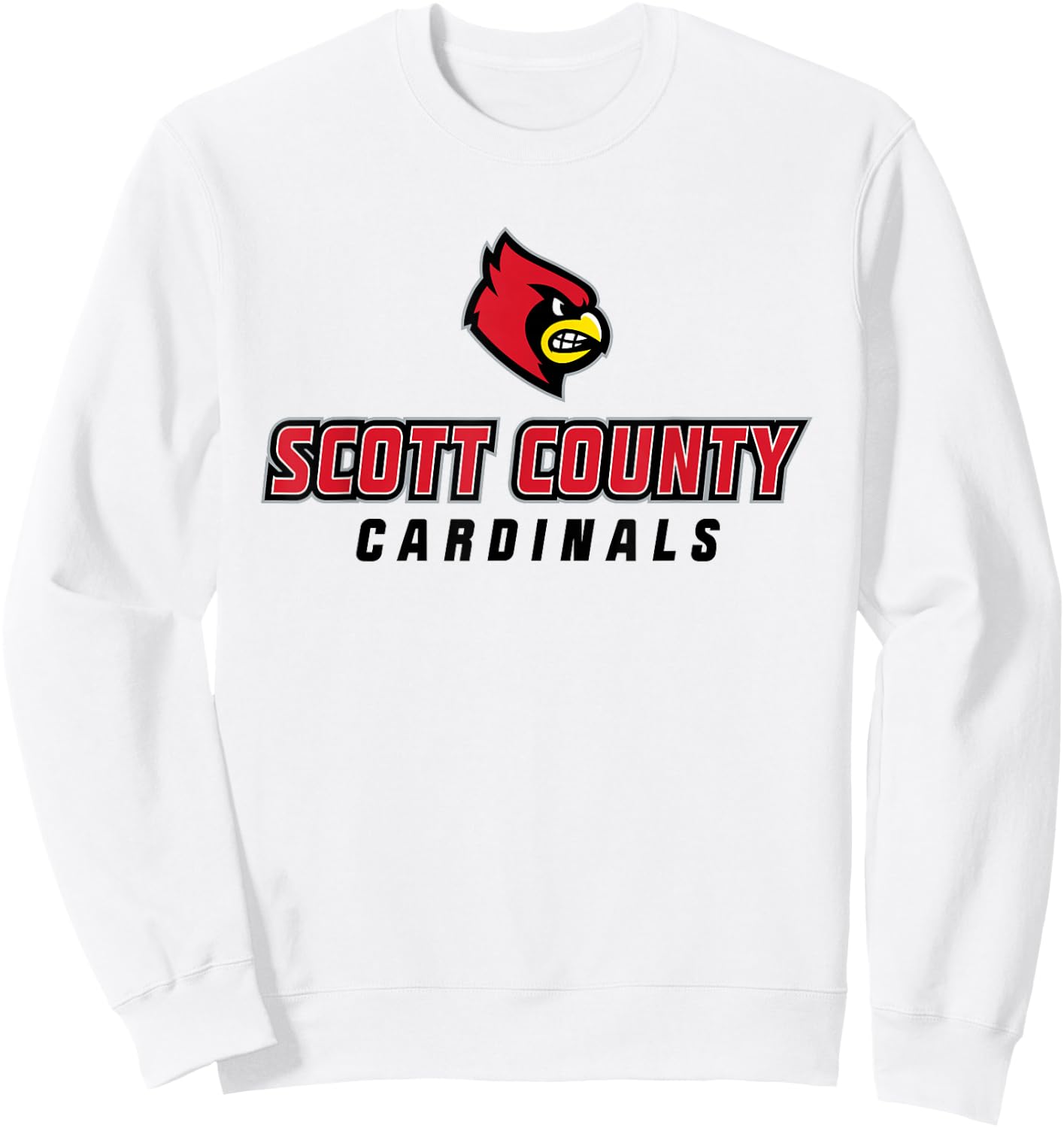 Scott County High School Cardinals Sweatshirt - Sweatshirt | White