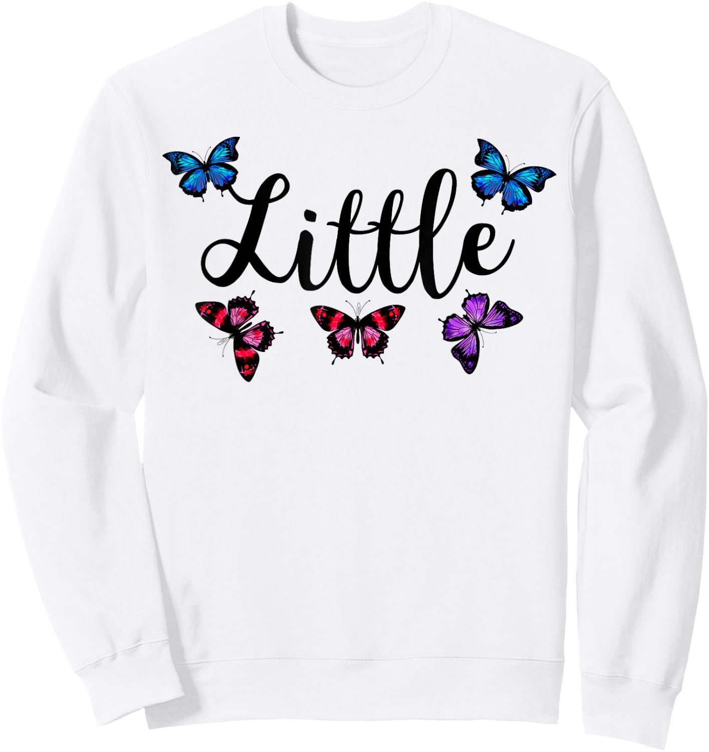 Big Little Sorority Butterfly Reveal Pledge Rush Alumnae Sweatshirt - Sweatshirt | White