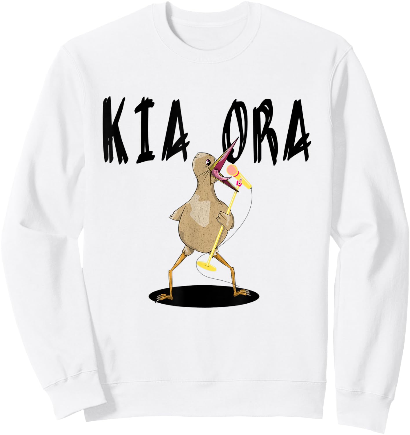 Kiwi KIA ORA Maori Greeting New Zealand Sweatshirt - Sweatshirt | White