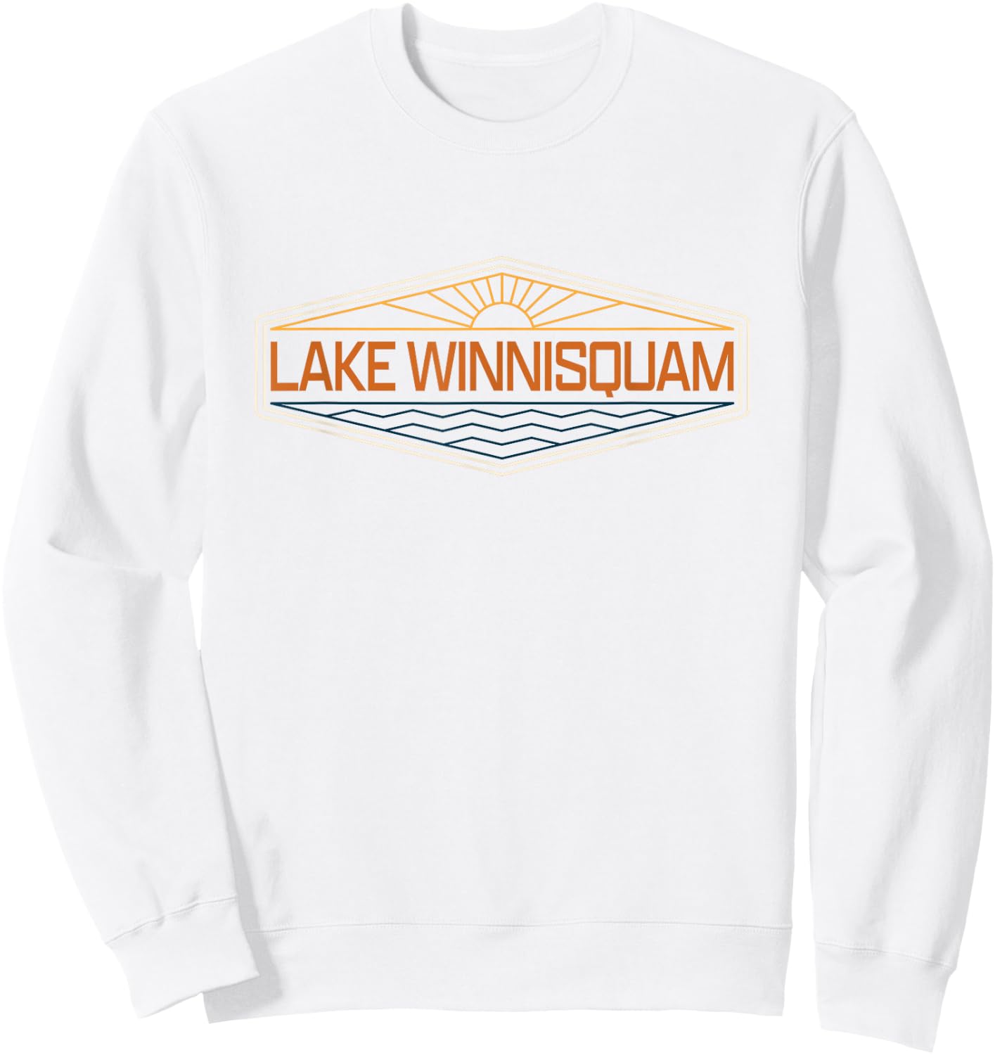 Lake Winnisquam New Hampshire Sweatshirt - Sweatshirt | White