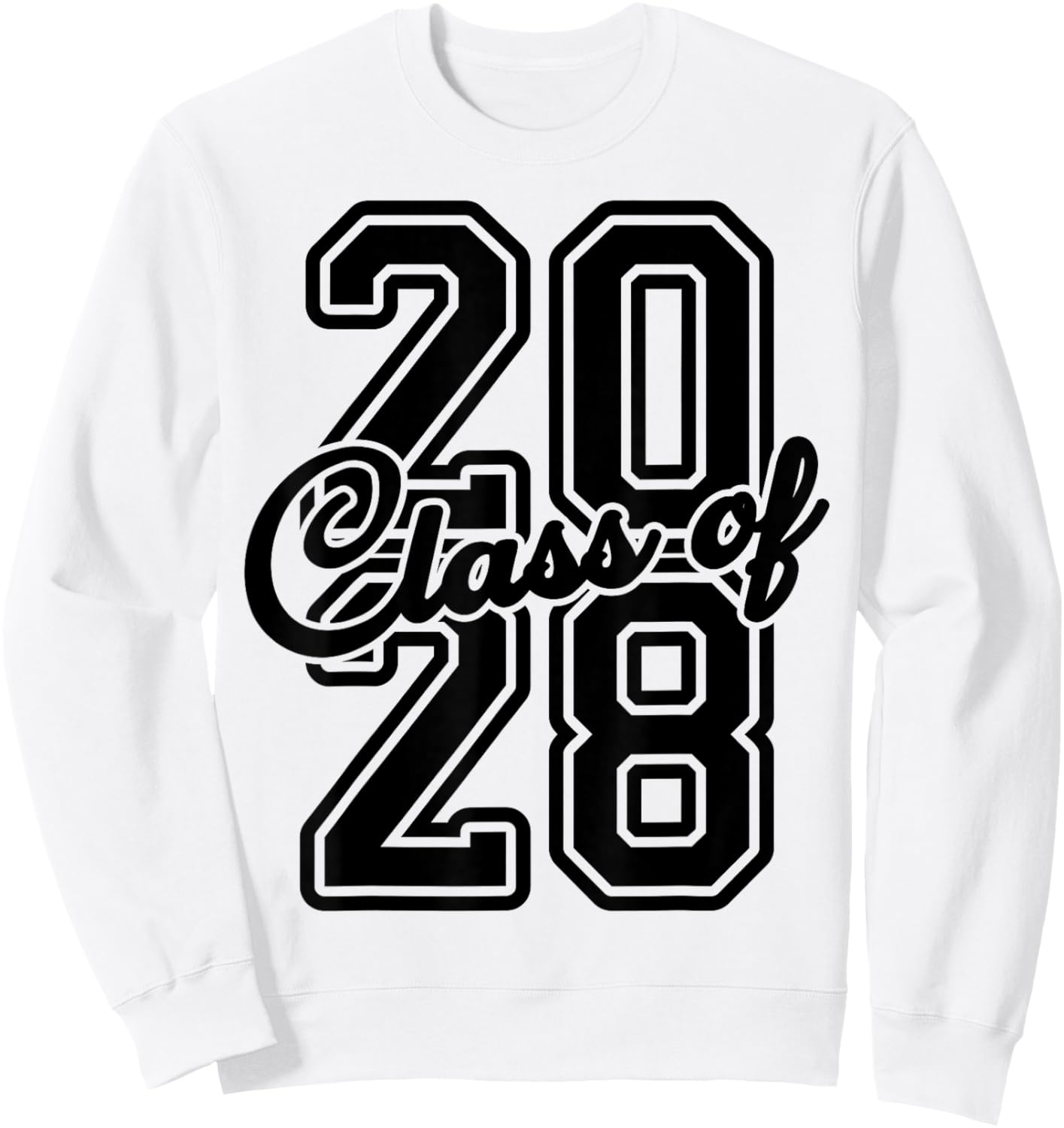 Official Freshman Class Of 2028 Senior Of 2028 Graduation Sweatshirt - Sweatshirt | White