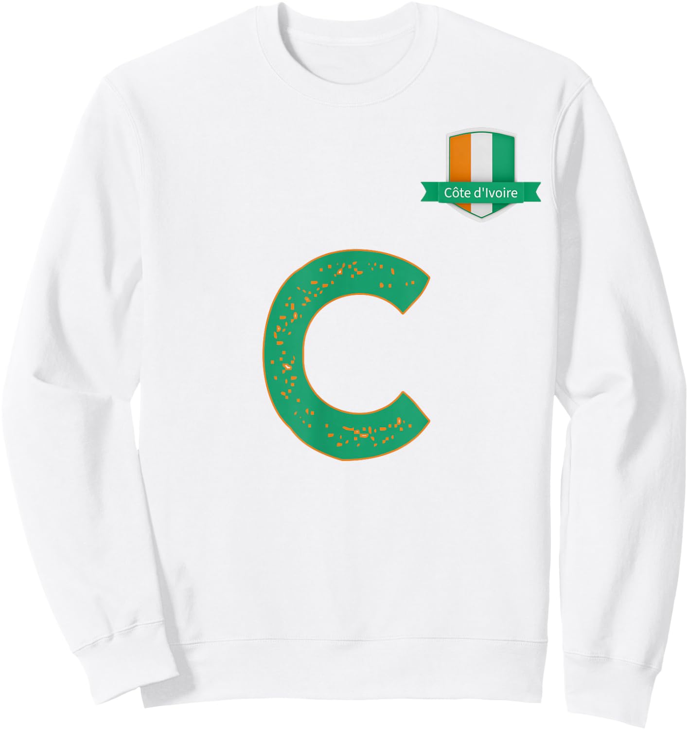 Team Flag Group apparel - C - Côte d'Ivoire Ivory Coast Sweatshirt - Sweatshirt | White