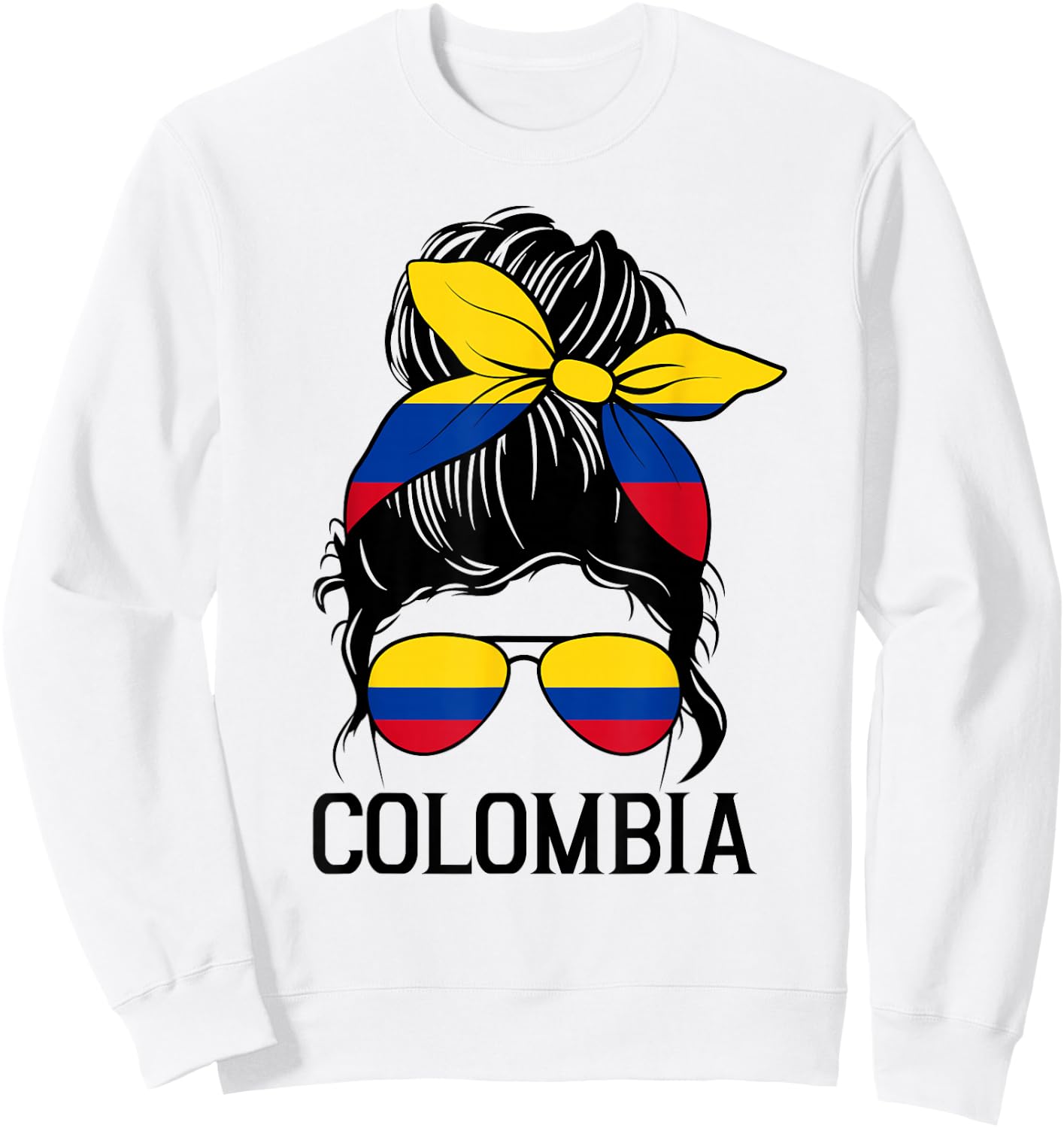 Colombia Graphic Design for Girls Kid Colombian Toodler Sweatshirt - Sweatshirt | White
