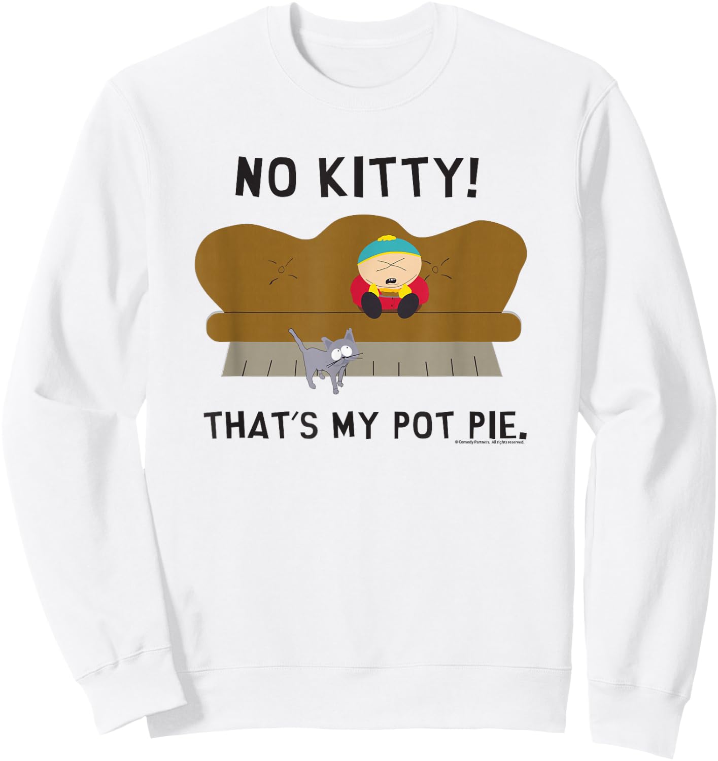 South Park Cartman My Pot Pie Sweatshirt - Sweatshirt | White