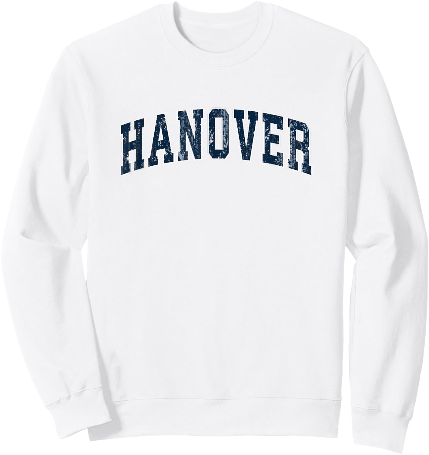 Hanover Pennsylvania PA Vintage Sports Design Navy Design Sweatshirt - Sweatshirt | White