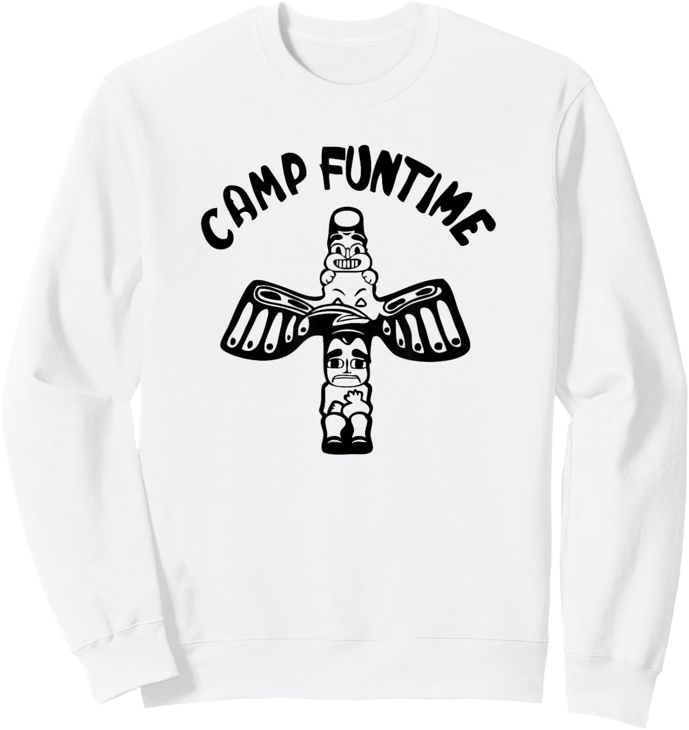 Camp Funtime, Gift, Punk, Rock, Retro, Summer Sweatshirt - Sweatshirt | White