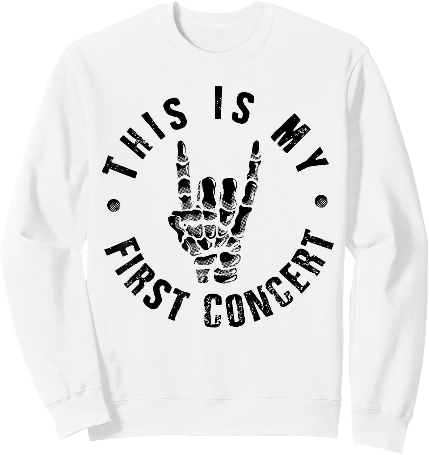 This Is My First Concert Sweatshirt - Sweatshirt | White