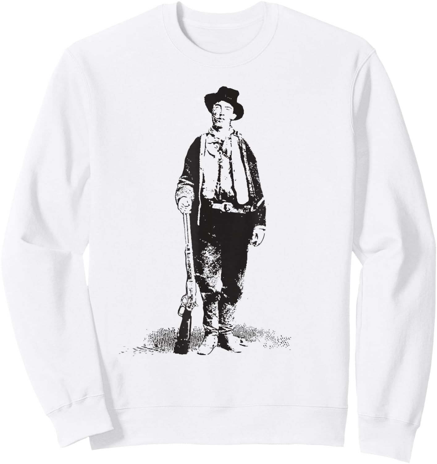 Billy The Kid Gunslinger Old West History Wild Southwest Sweatshirt - Sweatshirt | White