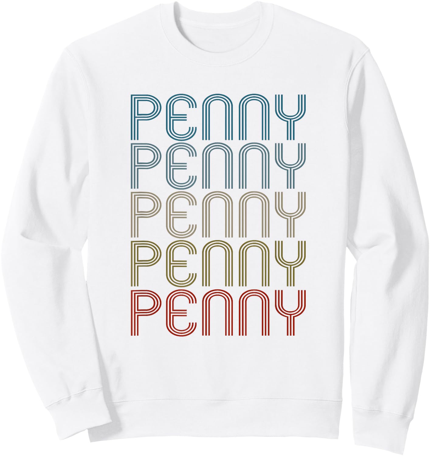 Penny First Name Vintage Retro Sweatshirt - Sweatshirt | White