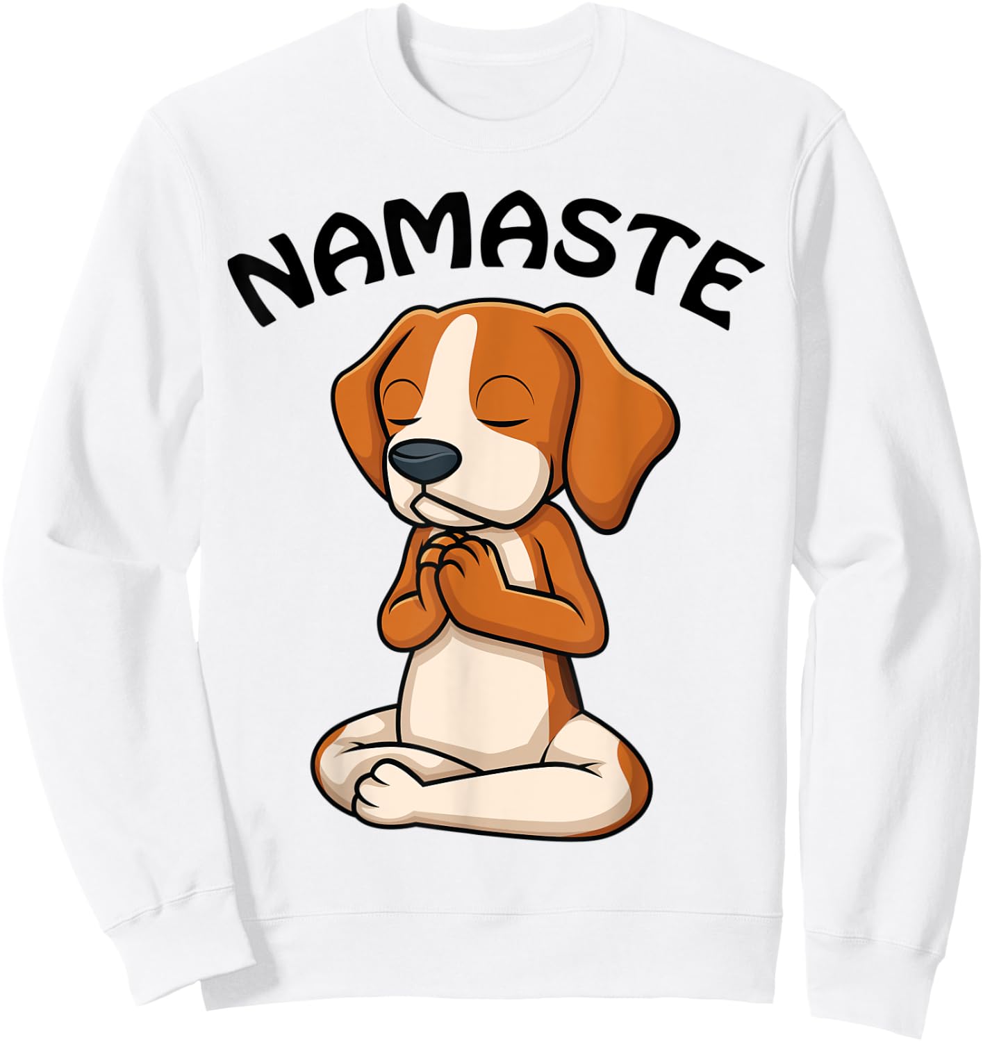 Puppy Yoga Shirt Funny Dog Lovers Yoga Gift Namaste Dogs Women Sweatshirt - Sweatshirt | White
