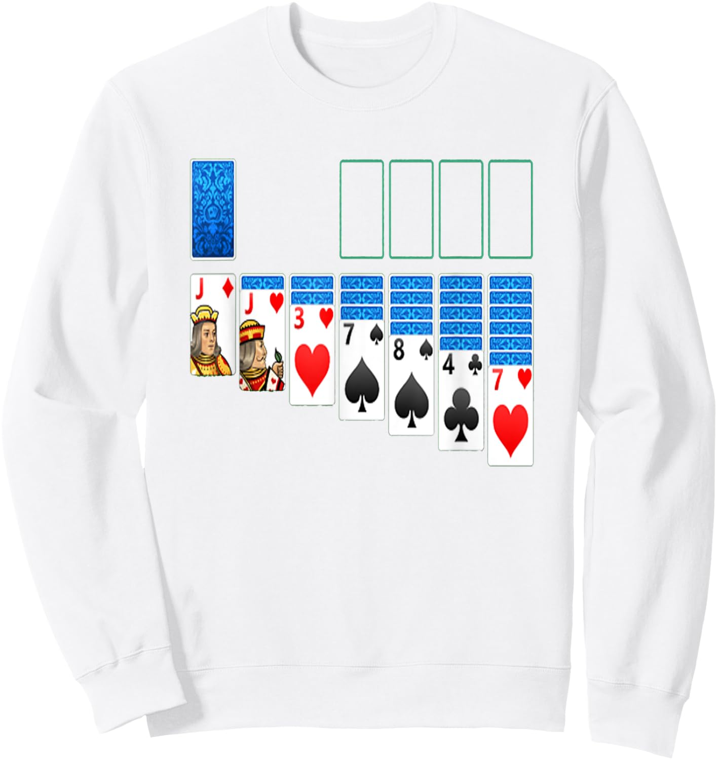 Solitaire Game Costume Board Games Halloween Costume Gift Sweatshirt - Sweatshirt | White