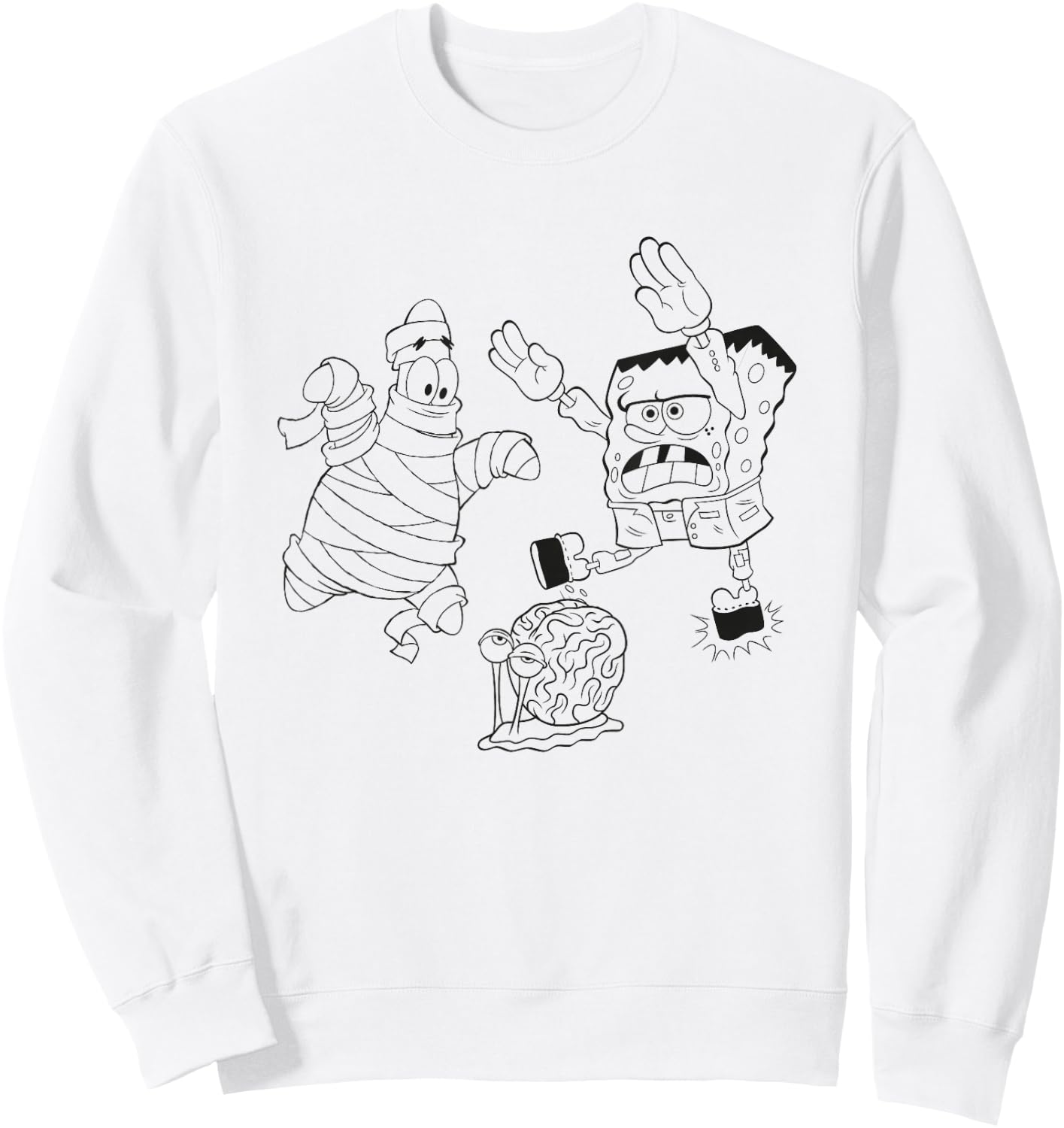 Spongebob Squarepants Halloween Spongebob & Friends Costumes Sweatshirt - Sweatshirt | White