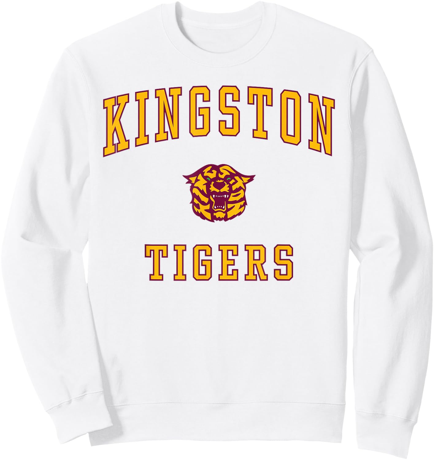 Kingston High School Tigers Sweatshirt - Sweatshirt | White