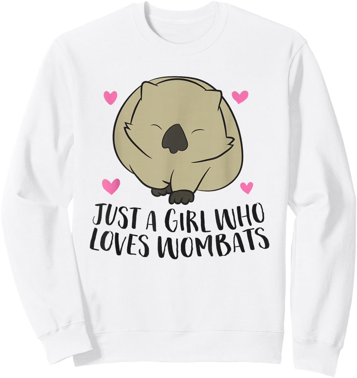 Just a girl who loves wombats Sweatshirt - Sweatshirt | White