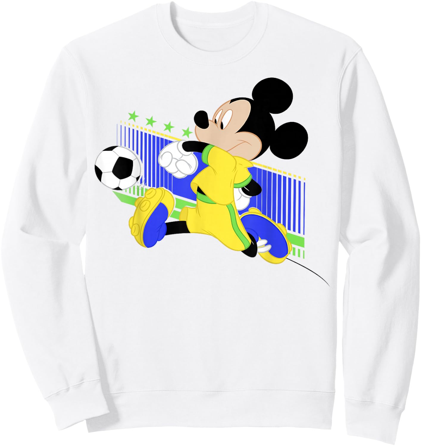 Disney Mickey And Friends Mickey Mouse Brazil Soccer Sweatshirt - Sweatshirt | White