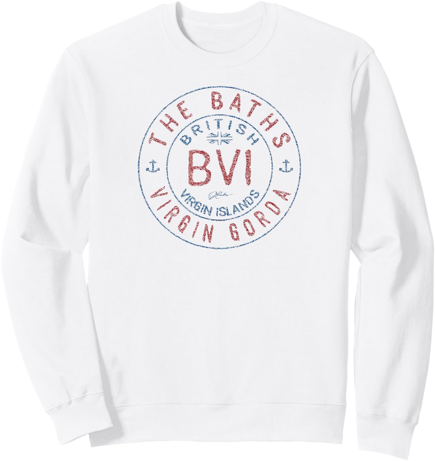 JCombs: The Baths, Virgin Gorda, BVI Sweatshirt - Sweatshirt | White
