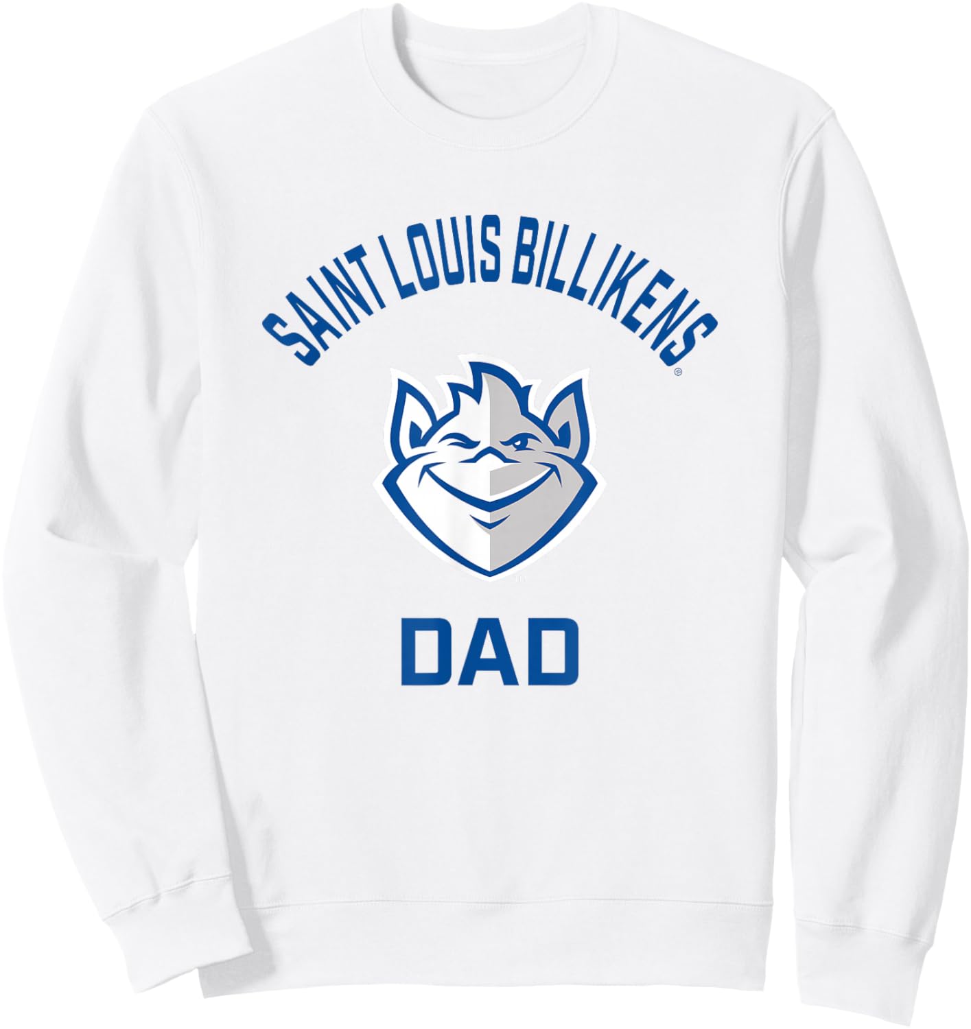 Saint Louis University SLU Billikens Arched Dad Sweatshirt - Sweatshirt | White